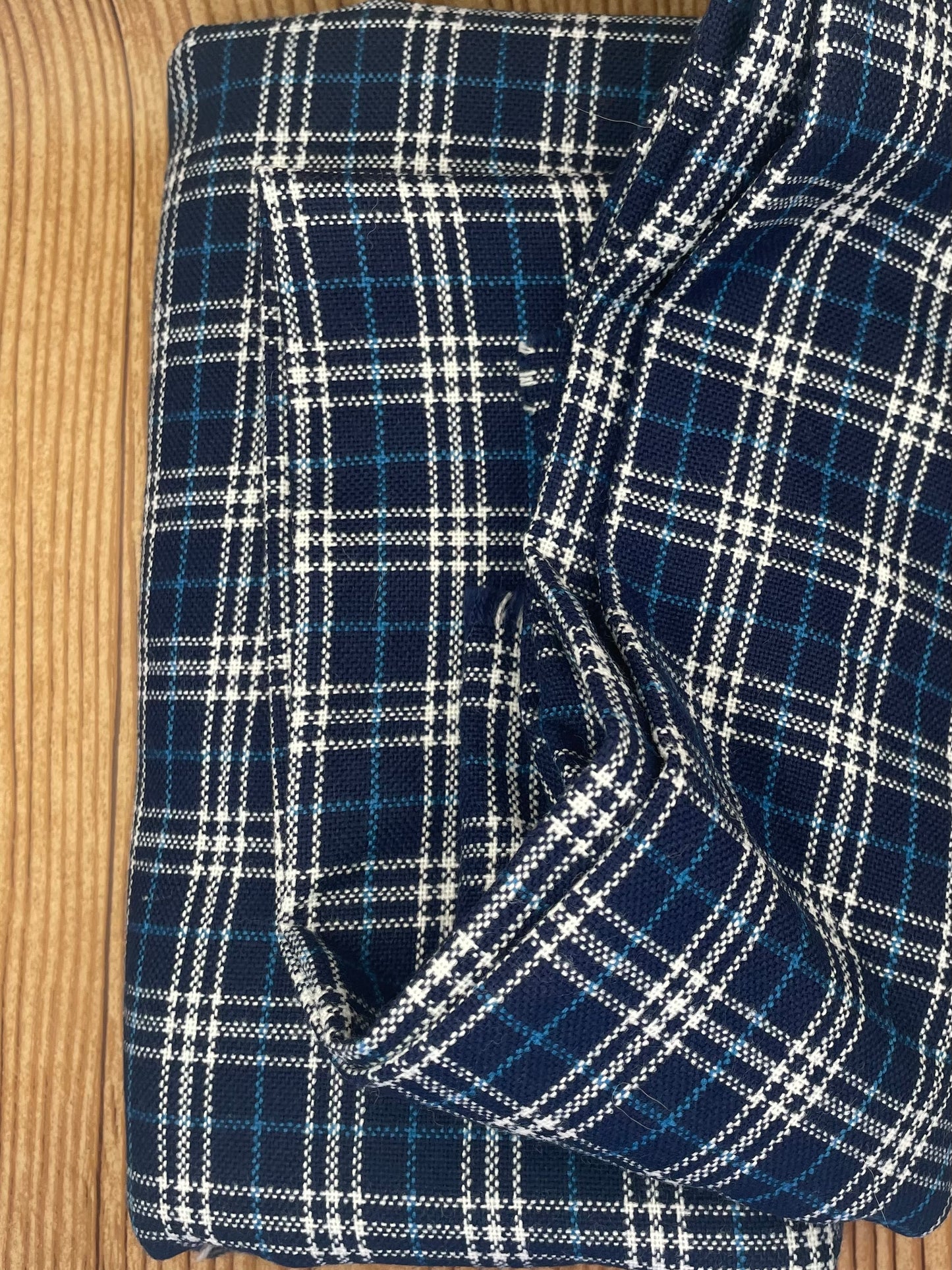 2 Yards Blue Plaid