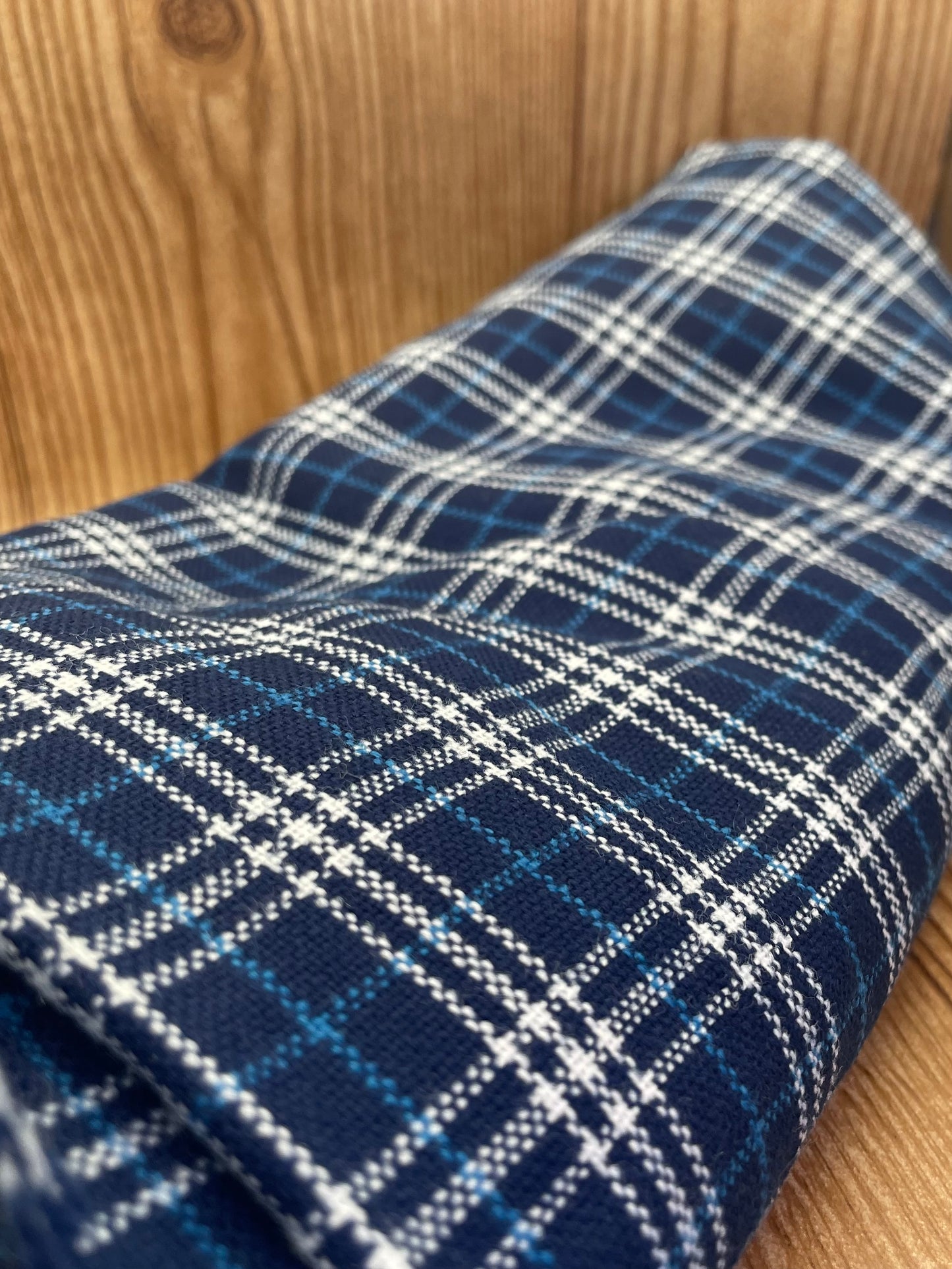 2 Yards Blue Plaid