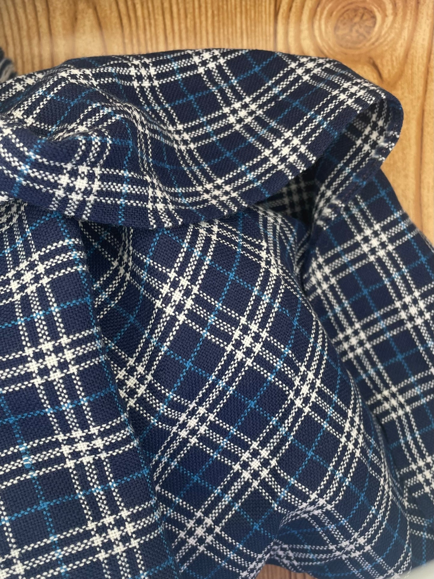 2 Yards Blue Plaid