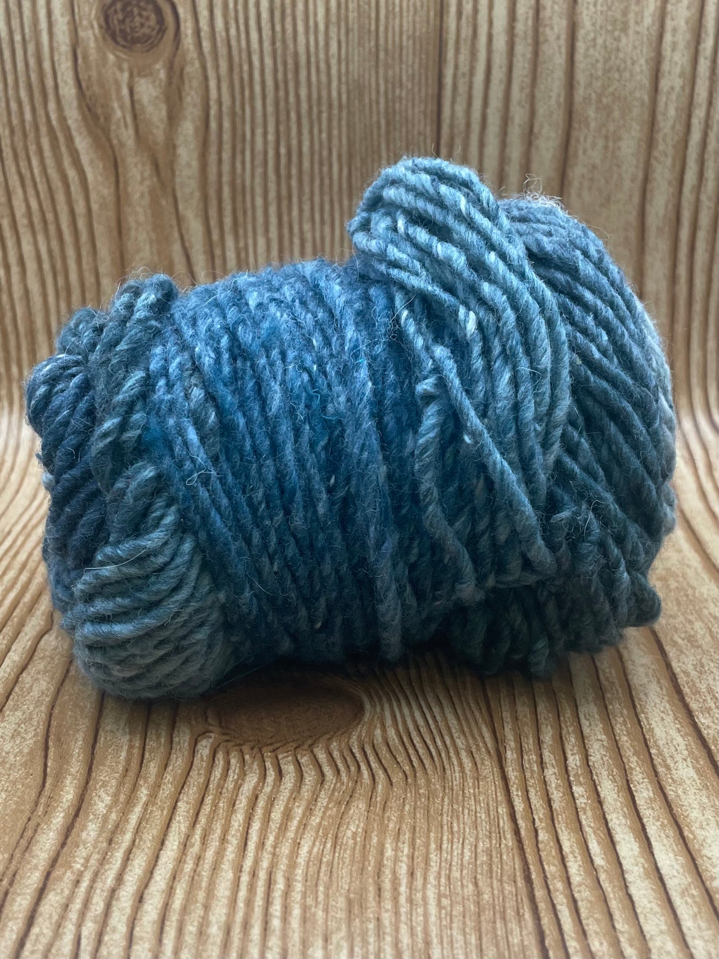 Wool Blend Blue Yarn