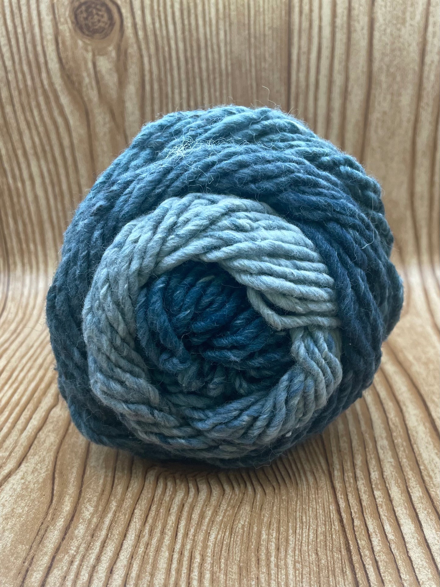 Wool Blend Blue Yarn