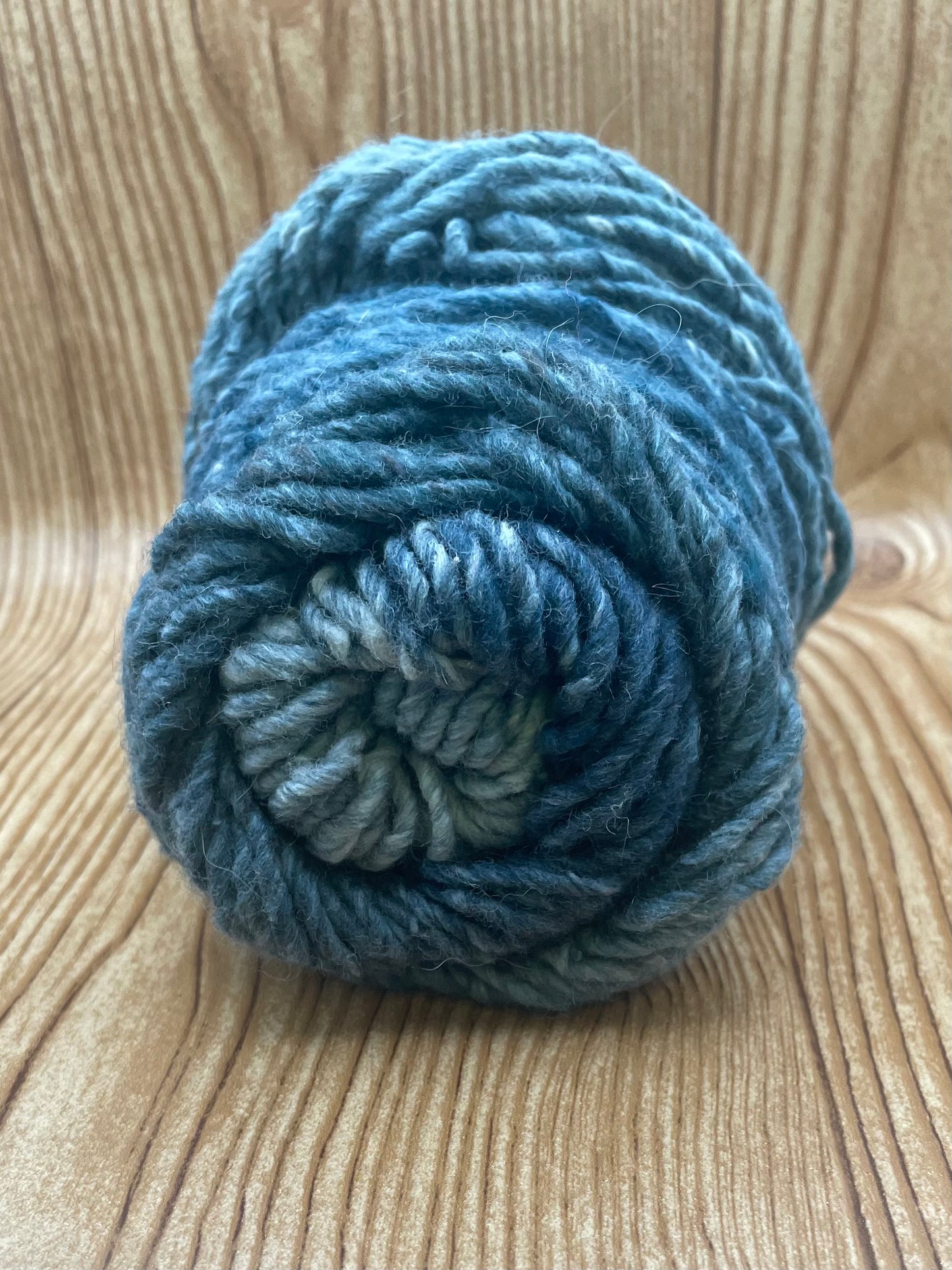 Wool Blend Blue Yarn