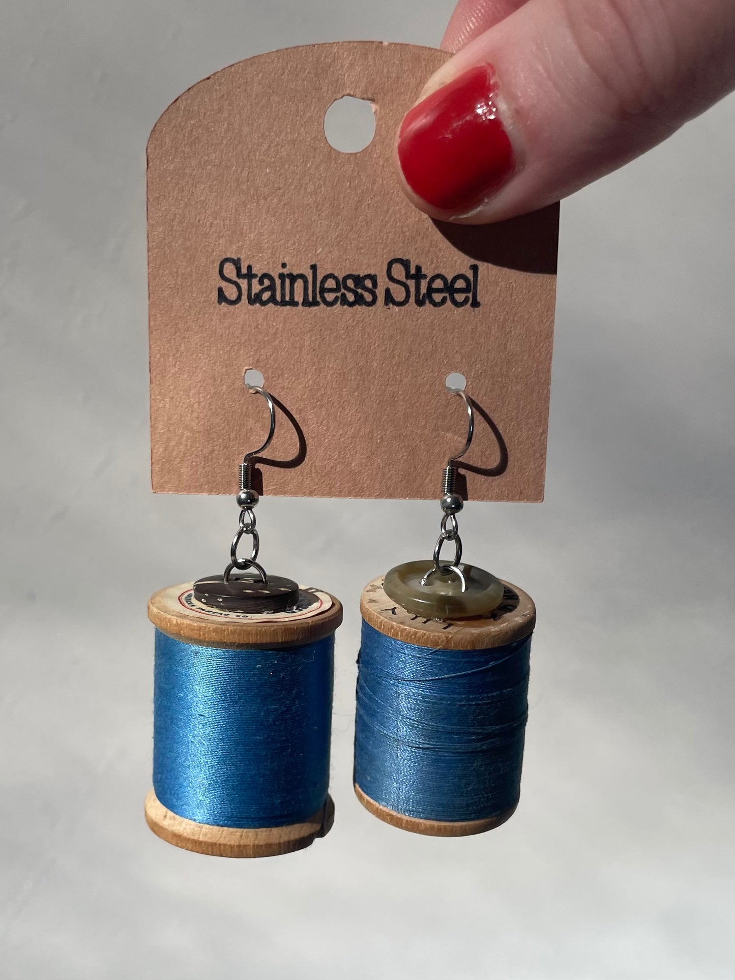 Thread Spool Earrings