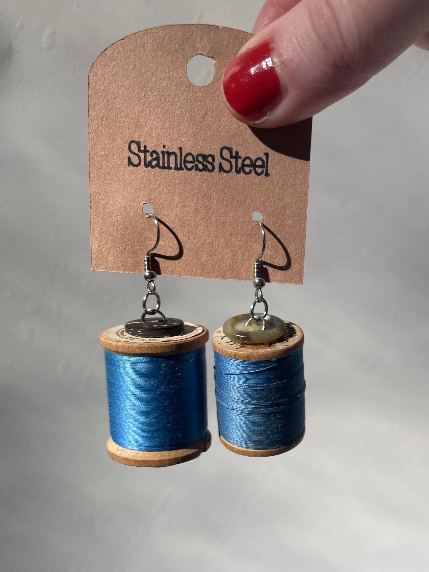 Thread Spool Earrings