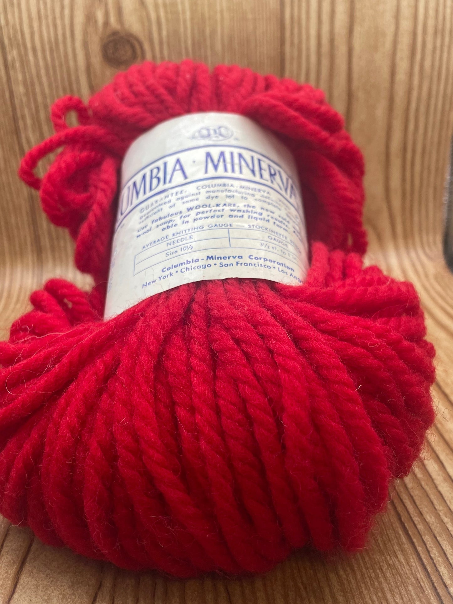 Wool Nylon Blend Red Yarn