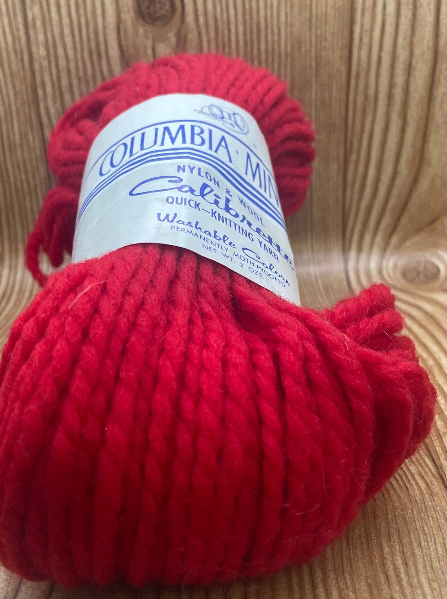 Wool Nylon Blend Red Yarn