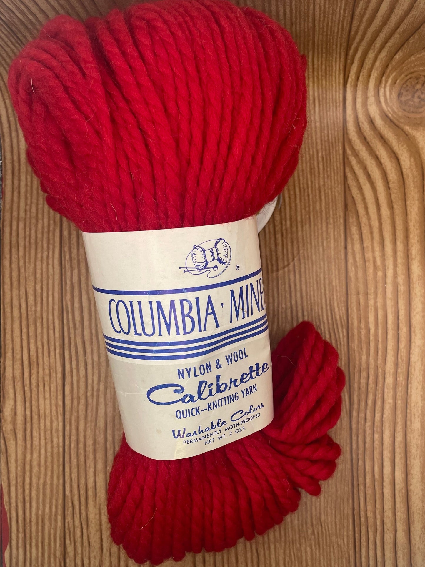 Wool Nylon Blend Red Yarn