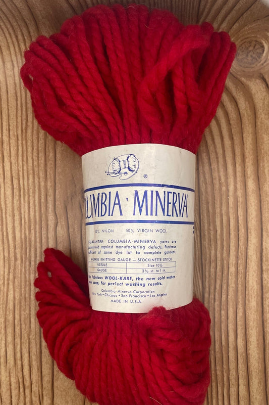 Wool Nylon Blend Red Yarn