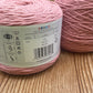 Two Skeins Pink Bamboo Blend Yarn