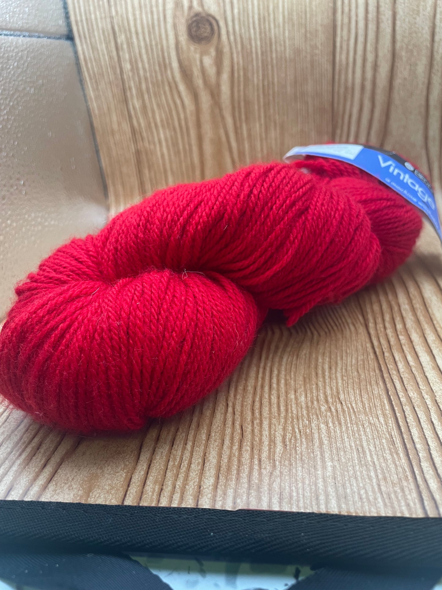 Red Wool Blend Hank