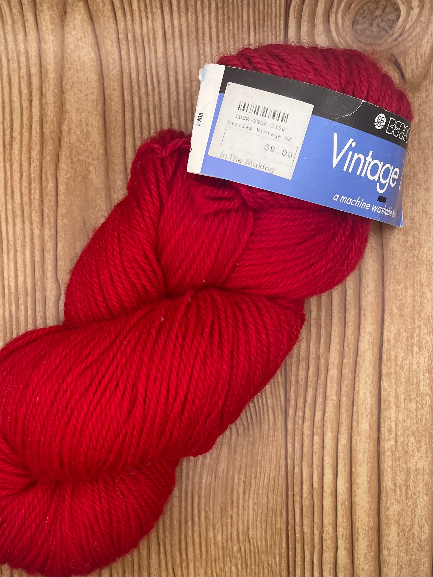 Red Wool Blend Hank